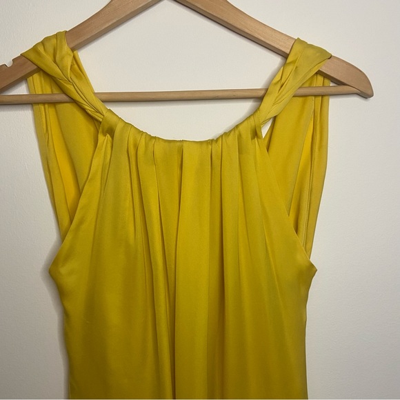 How To Lose a Guy in Ten Days DRESS!! Boss Hugo Boss Yellow Silk Gown. Size 6. - Picture 3 of 15